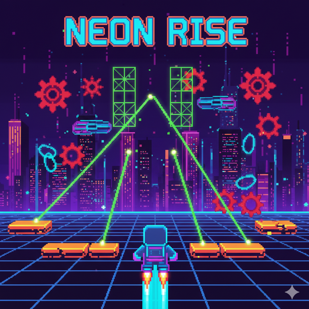 Neon Rise Game Screenshot